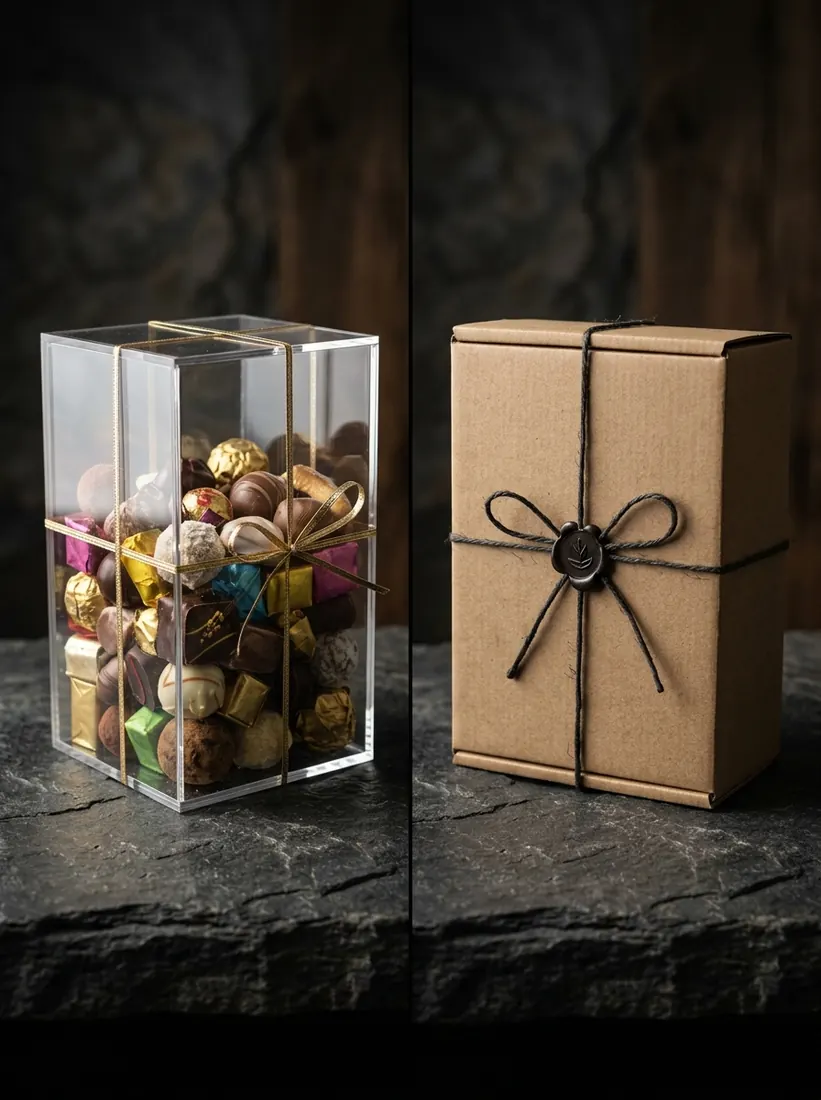 Acrylic vs Cardboard Gift Box