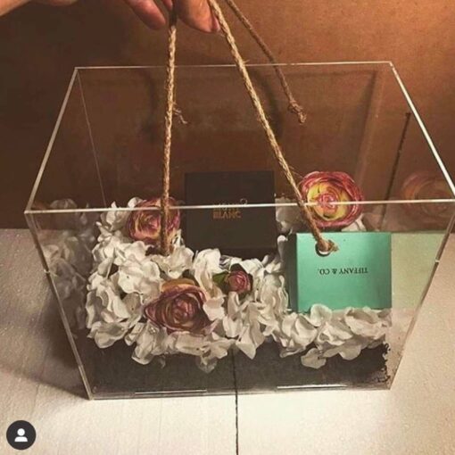Acrylic wedding Basket, Acrylic gift Basket