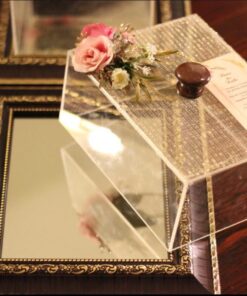 Glass Trasy with frame and Traspernt Acrylic box