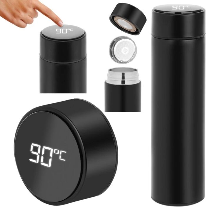 500 smart thermos water bottle led temperature display double original imagg68dc2hgnvua