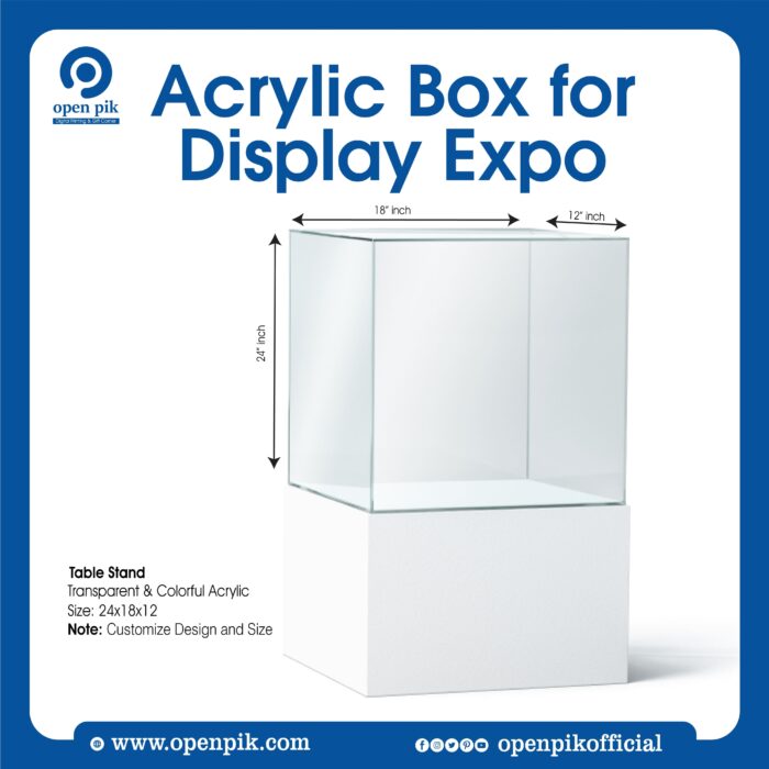 Acrylix box for display expo scaled