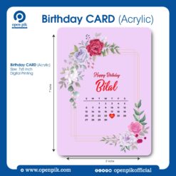 Birthday Card, Acrylic Book Stand
