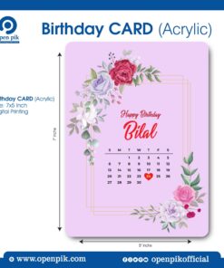 Birthday Card, Acrylic Book Stand