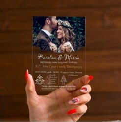Acrylic Wedding Card with Pictuer