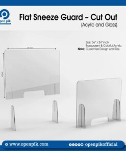 Flat Sneeze Guard Cut Out001