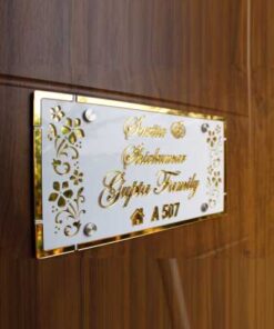 Acrylic home Name Plate