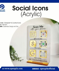 Social Icons Acrylic