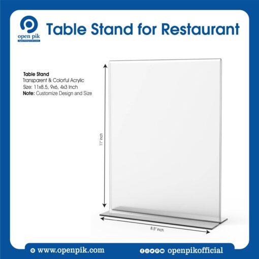 Table Stand for Restaurant