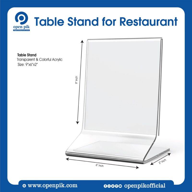 table stand for restaurant