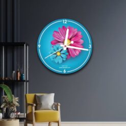 flower wall clock