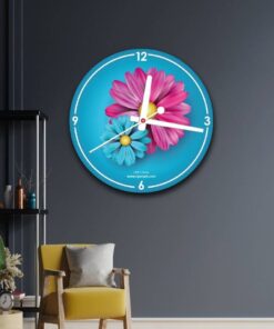 flower wall clock