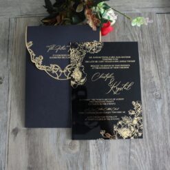 Wedding Card Black Color