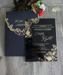Wedding Card Black Color