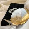 Luxury Black Velvet Envelope Custom Design