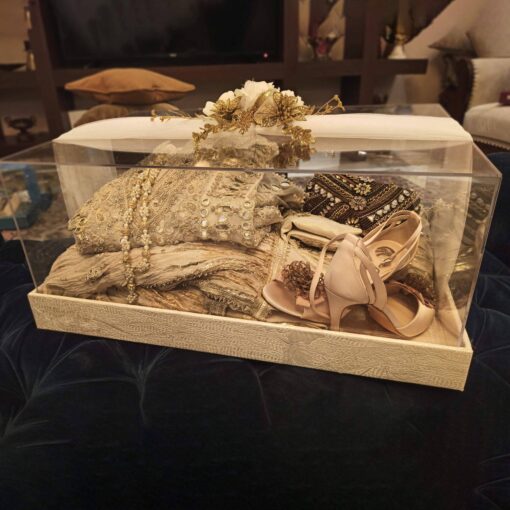 Acrylic Box for Bridal Products Customized