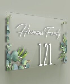 Business Sign Logo Custom , Glass & Acrylic Print, Office Wall Art, Outdoor Sign, Office Decor, Gift for Opening