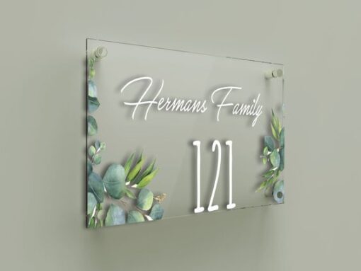 Business Sign Logo Custom , Glass & Acrylic Print, Office Wall Art, Outdoor Sign, Office Decor, Gift for Opening