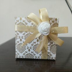 Customizable Nikkah Bid Box with Golden Printing
