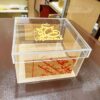 Acrylic tabarruk box customize for perfect Hajj Umrah