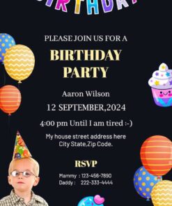 invention party card design for Birthday