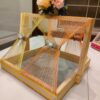 wooden boaset with decor 2