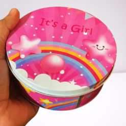 It's a Girl Half Kg Metal Box | Baby Announcement Sweet Box