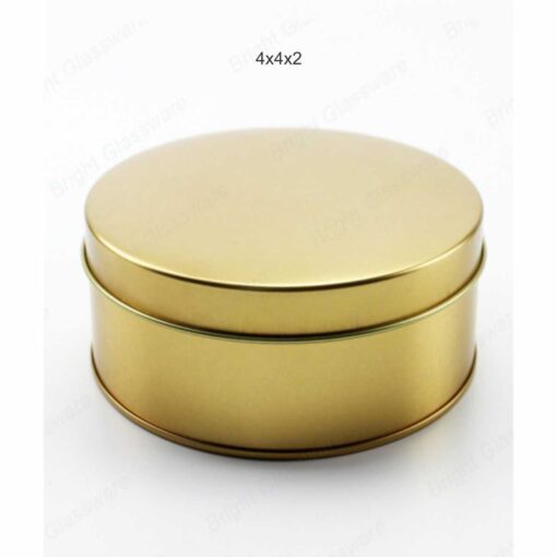 Tin Box Quarter 4x4 inches