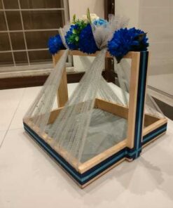 wooden Basket with decor
