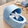 Baby Announcement Gift Box | Babycot Shape Sweet Box with Custom Name Tag | Newborn Reveal Box for Family & Friends | Pink & Blue 6 baby Announcement box2